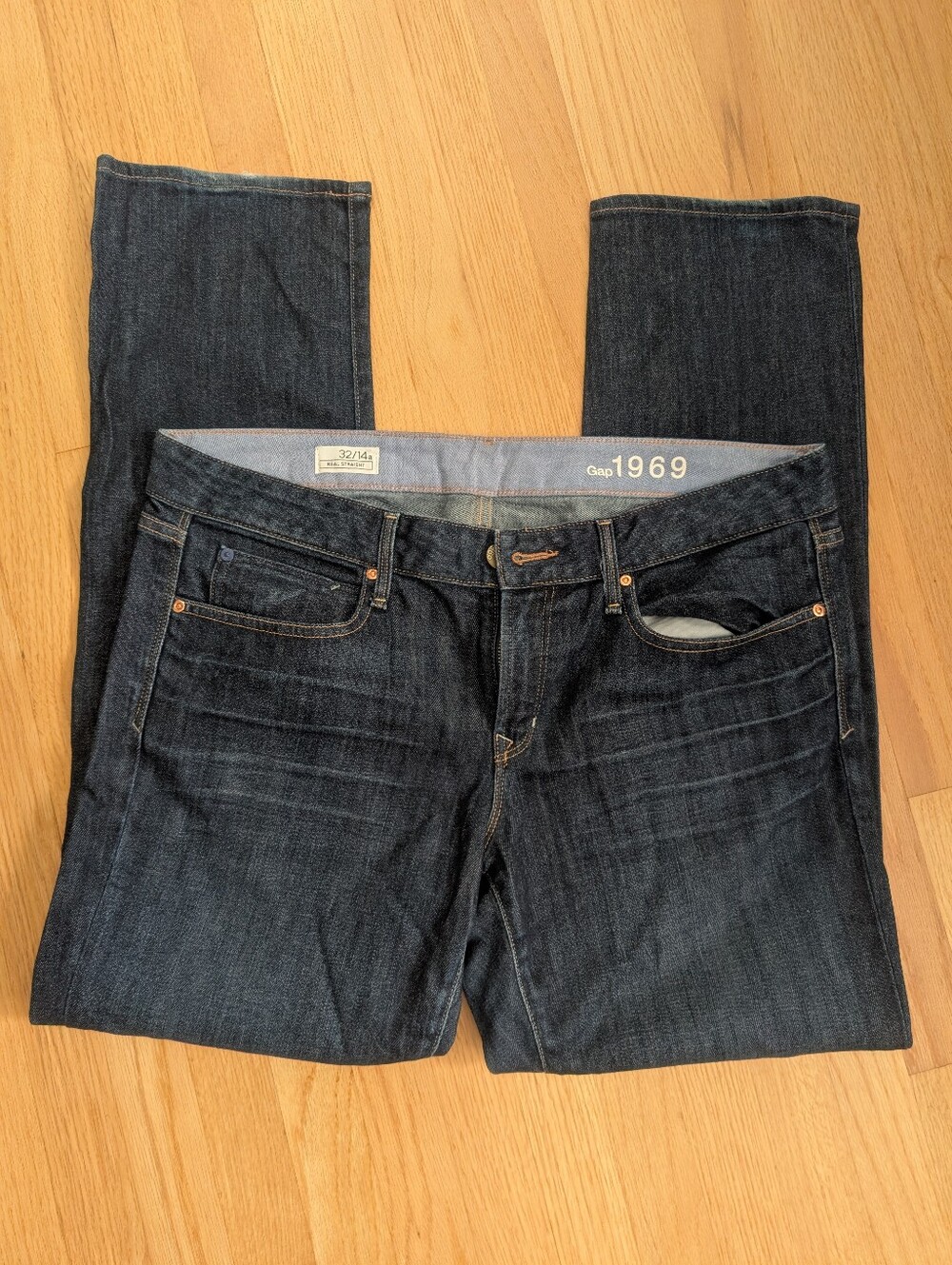 Gap 1969 Real Straight Jeans sz32/14a